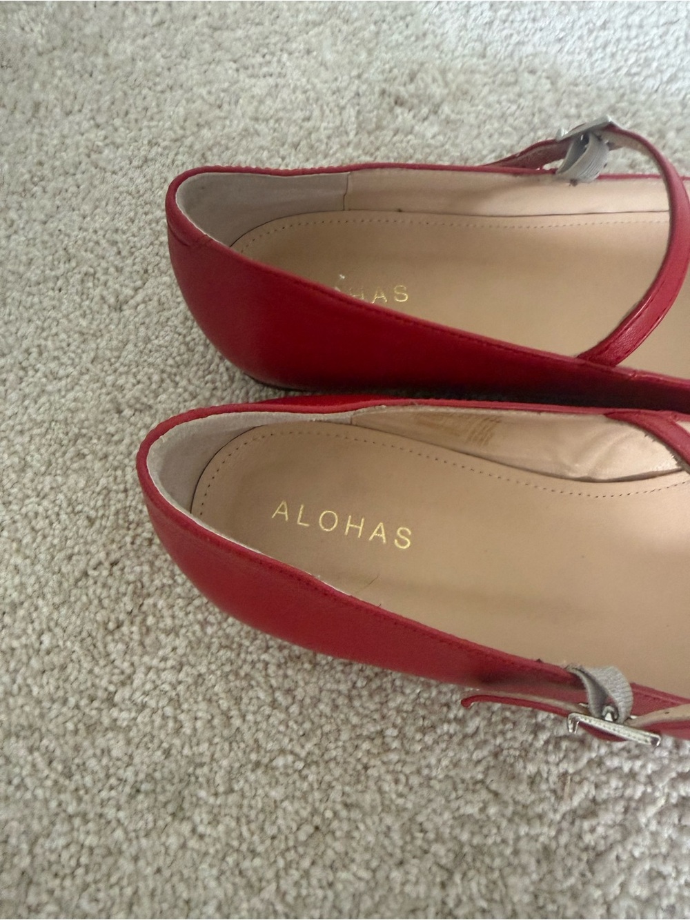 Alohas Ballet Flats Por Do Sol in Red - Picture 6 of 11